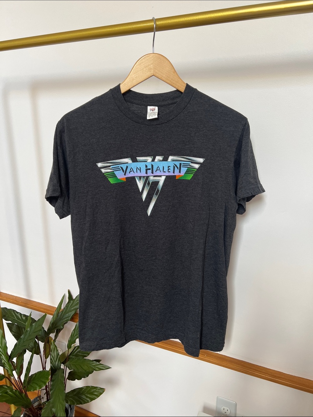Van Halen Short Sleeve Graphic Tee in Charcoal